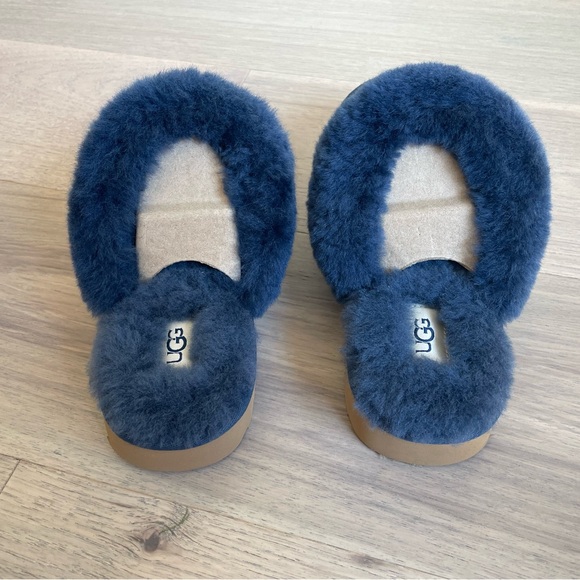 UGG CLUGGETTE SLIPPER NAVY WOMENS SIZE 8 - Picture 5 of 12